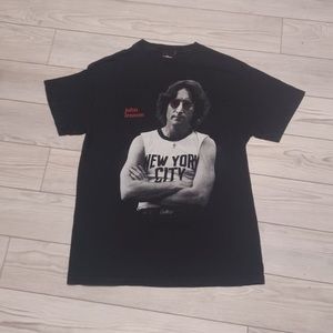 John Lennon T shirt / winter land / rare
